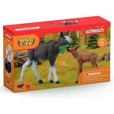 Schleich-S Παιχνίδι Μινιατούρα Wild Life Moose Family