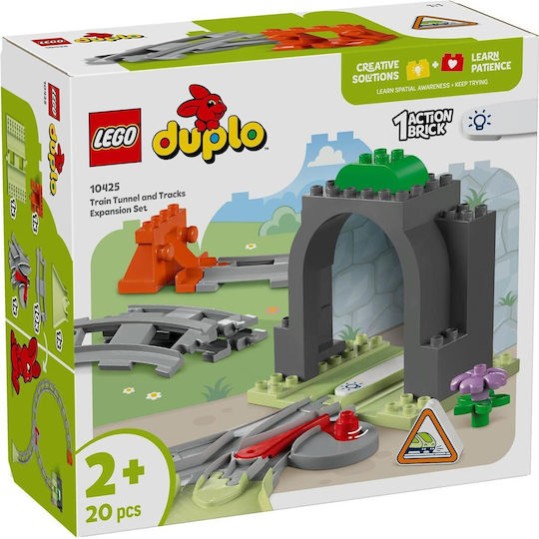 Lego Duplo Train Tunnel and Tracks Expansion Set για 2+ Ετών 20τμχ