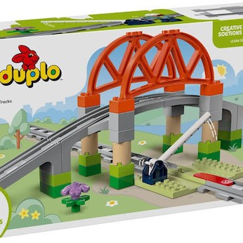 Lego Duplo Train Bridge and Tracks Expansion Set για 2+ Ετών 42τμχ