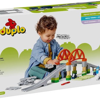 Lego Duplo Train Bridge and Tracks Expansion Set για 2+ Ετών 42τμχ