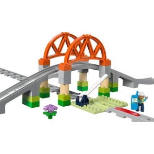 Lego Duplo Train Bridge and Tracks Expansion Set για 2+ Ετών 42τμχ