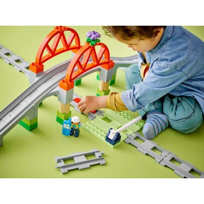 Lego Duplo Train Bridge and Tracks Expansion Set για 2+ Ετών 42τμχ