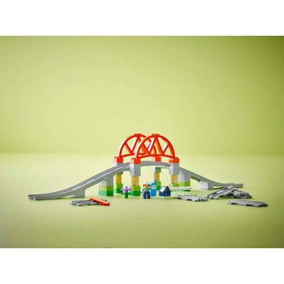 Lego Duplo Train Bridge and Tracks Expansion Set για 2+ Ετών 42τμχ