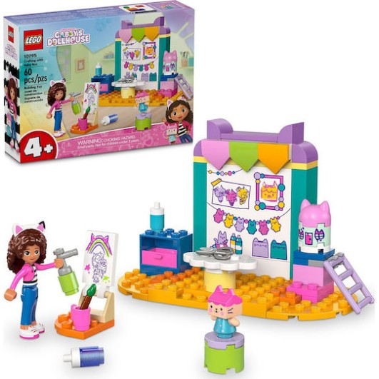 Lego Gabby's Dollhouse Crafting with Baby Box για 4+ Ετών 60τμχ