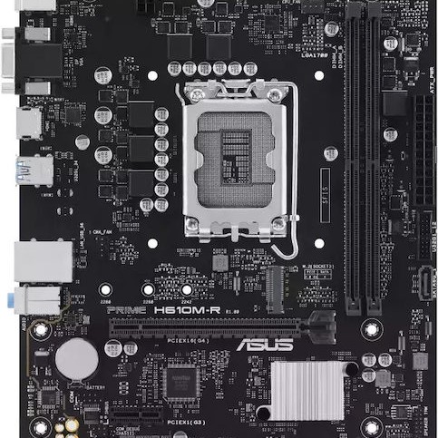 Asus Prime H610M-R Motherboard Micro ATX με Intel 1700 Socket 90MB1GL0-M0ECY0