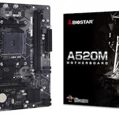 Biostar A520MT Ver. 6.0 Motherboard Micro ATX με AMD AM4 Socket