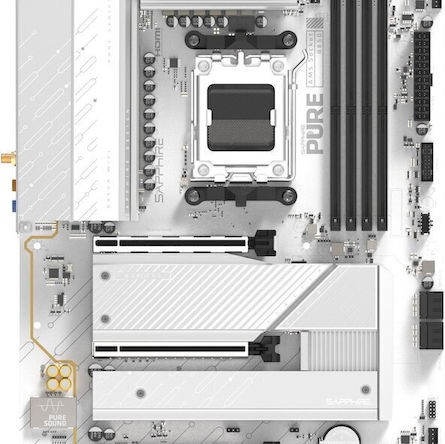 Sapphire PURE B850A WIFI7 Motherboard ATX με AMD AM5 Socket 52123-11-40G