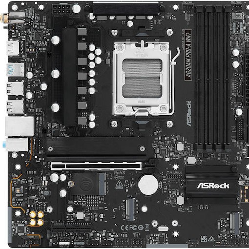 ASRock A620AM Pro-A WiFi Motherboard Micro ATX με AMD AM5 Socket 90-MXBSY-A0UAYZ