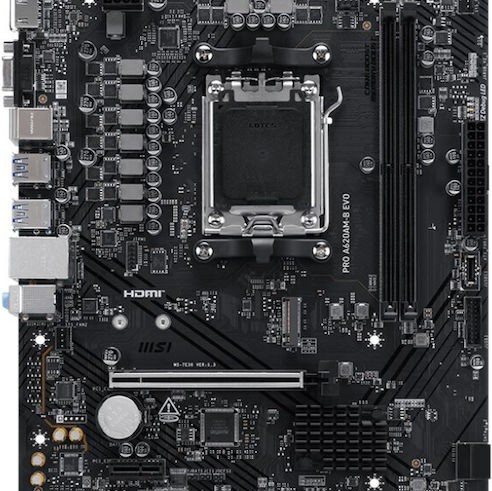 MSI Pro A620AMB Evo Motherboard Micro ATX με AMD AM5 Socket 7E36-001R