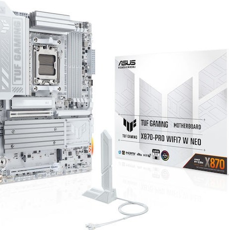 Asus TUF Gaming X870-PRO WIFI7 W NEO Motherboard ATX με AMD AM5 Socket 90MB1NY0-M0EAY0