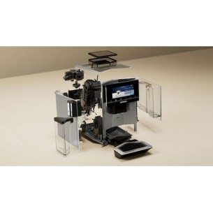Siemens Eq.900 Plus Αυτόματη Μηχανή Espresso 1500W Πίεσης 19bar για Cappuccino με Μύλο και Wi-Fi Ασημί