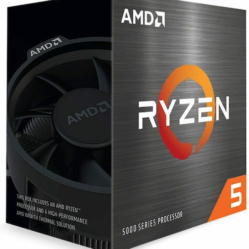 AMD Ryzen 5 5600X 4.6GHz Επεξεργαστής 6 Πυρήνων για Socket AM4 σε Κουτί με Ψύκτρα