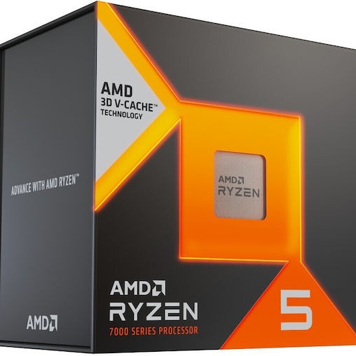 AMD Ryzen 5 7500X3D 4GHz Επεξεργαστής 6 Πυρήνων για Socket AM5 σε Κουτί