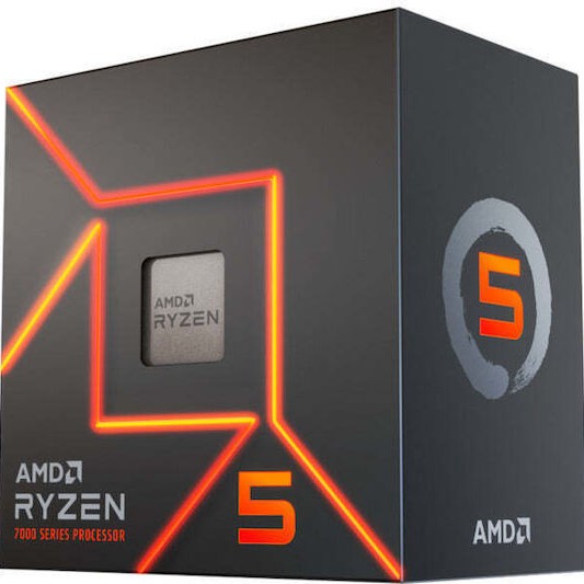 AMD Ryzen 5 7400 4.3GHz Επεξεργαστής 6 Πυρήνων για Socket AM5 σε Κουτί με Ψύκτρα