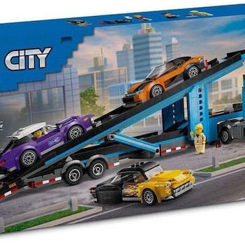 Lego City Car Transporter Truck With Sports Cars για 7+ Ετών 998τμχ