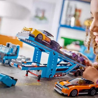 Lego City Car Transporter Truck With Sports Cars για 7+ Ετών 998τμχ