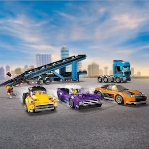 Lego City Car Transporter Truck With Sports Cars για 7+ Ετών 998τμχ