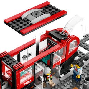 Lego City Downtown Streetcar and Station για 7+ Ετών 811τμχ