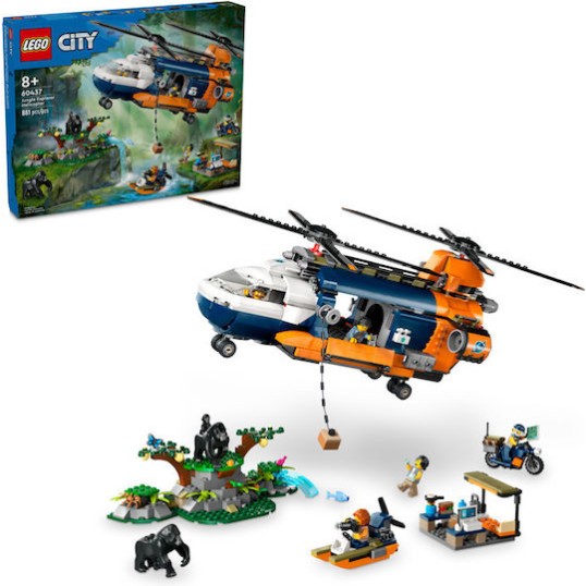 Lego City Jungle Explorer Helicopter at Base Camp για 8+ Ετών