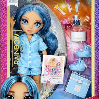 MGA Entertainment PJ Party Fashion Κούκλα Rainbow High Skyler - Blue για 4+ Ετών 23εκ.