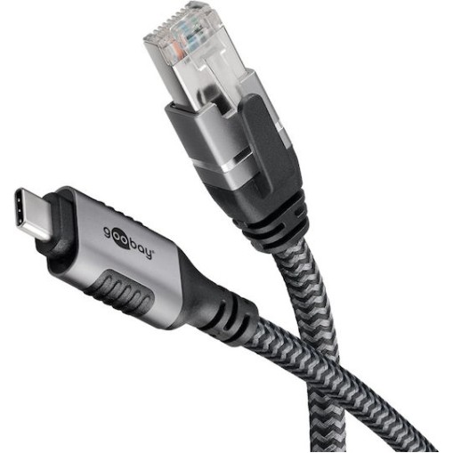 Goobay Μετατροπέας USB-C / RJ-45 male σε RJ-45 female 1τμχ (70698)