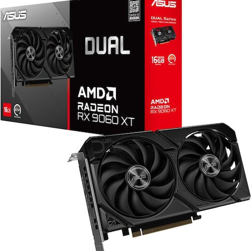 Asus Radeon RX 9060 XT 16GB GDDR6 Dual Κάρτα Γραφικών