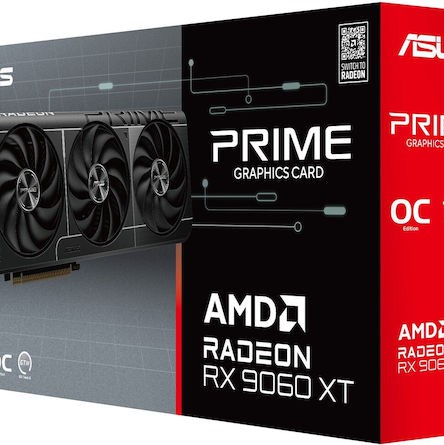 Asus Radeon RX 9060 XT 16GB GDDR6 Prime OC Edition Κάρτα Γραφικών