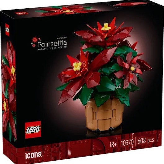 Lego Botanical Collection Poinsettia για 18+ Ετών 608τμχ