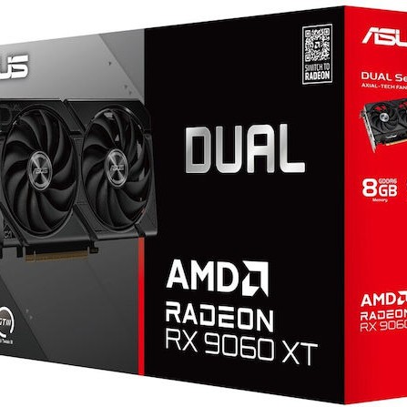 Asus Radeon RX 9060 XT 8GB GDDR6 Dual Κάρτα Γραφικών