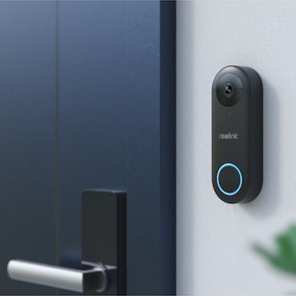Reolink Κουδούνι Πόρτας Συμβατό με Alexa Μαύρο