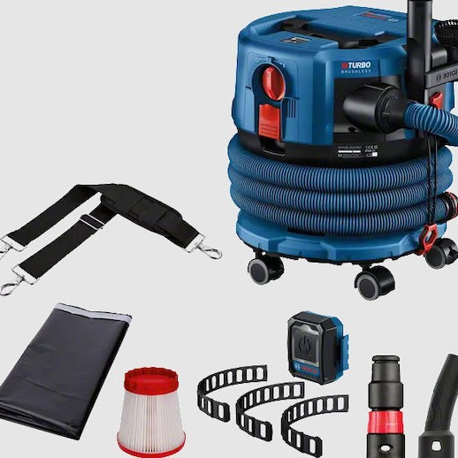 Bosch GAS 18V-12 MC Professional Επαναφορτιζόμενη Σκούπα Υγρών / Στερεών Χωρίς Φορτιστή και Μπαταρία με Πλαστικό Κάδο 12lt