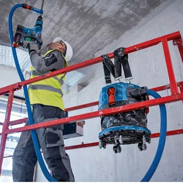 Bosch GAS 18V-12 MC Professional Επαναφορτιζόμενη Σκούπα Υγρών / Στερεών Χωρίς Φορτιστή και Μπαταρία με Πλαστικό Κάδο 12lt