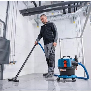 Bosch GAS 18V-12 MC Professional Επαναφορτιζόμενη Σκούπα Υγρών / Στερεών Χωρίς Φορτιστή και Μπαταρία με Πλαστικό Κάδο 12lt