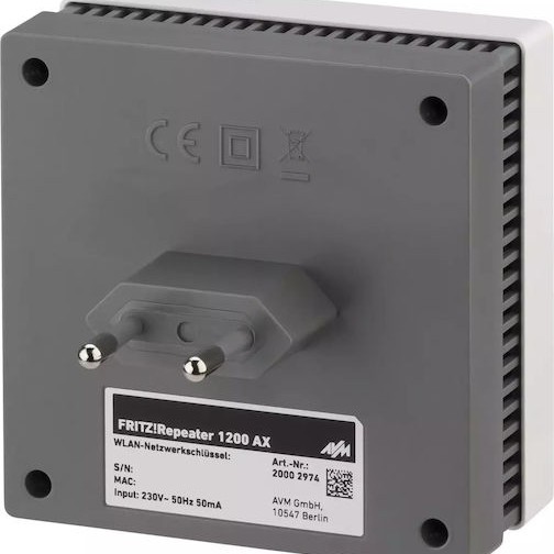 AVM FRITZ!Box 7530 AX & Fritz!Repeater 1200 AX VDSL2 Ασύρματο Modem Router Wi‑Fi 6 με 4 Θύρες Gigabit Ethernet