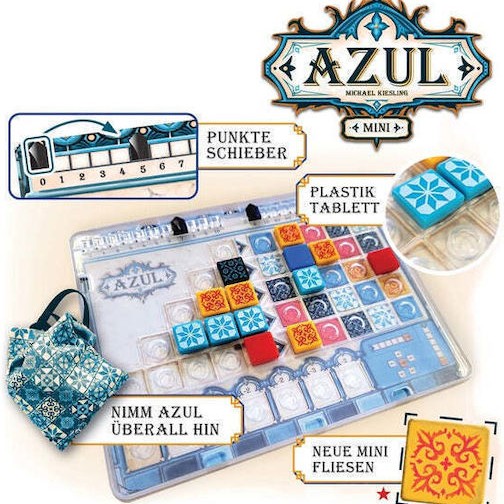 Επιτραπέζιο Παιχνίδι Azul Mini για 2-4 Παίκτες 8+ Ετών NMGD0012 Asmodee