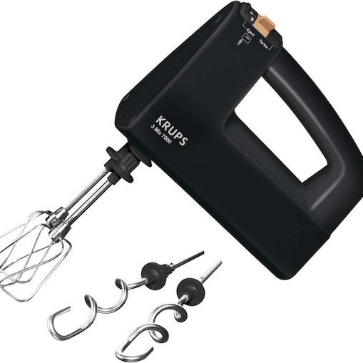 Krups 3 Mix 7000 Μίξερ Χειρός 500W Μαύρο