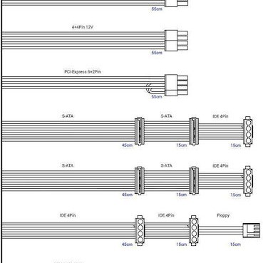 Inter-Tech Argus RGB II 500W Μαύρο Τροφοδοτικό Υπολογιστή Full Wired 80 Plus Bronze