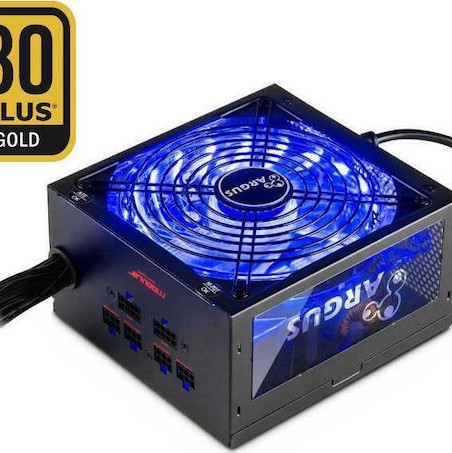 Inter-Tech Argus RGB-650W CM II 650W Μαύρο Τροφοδοτικό Υπολογιστή Semi Modular 80 Plus Gold