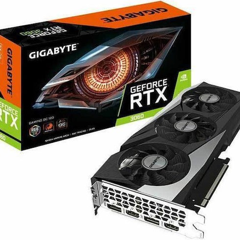 Gigabyte GeForce RTX 3060 rev. 2.0 12GB GDDR6 GAMING OC Κάρτα Γραφικών