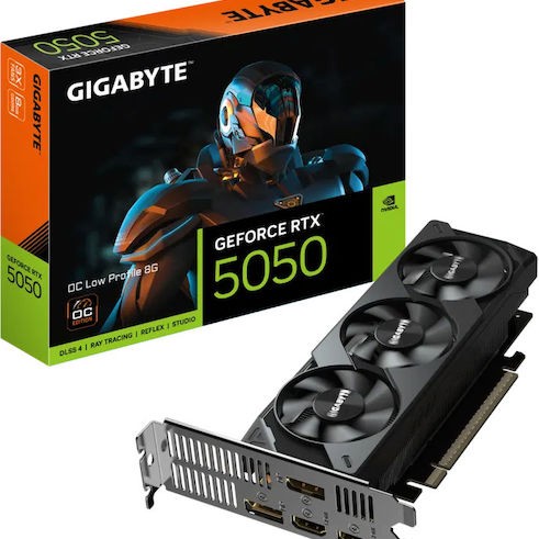 Gigabyte GeForce RTX 5050 8GB GDDR6 OC Low Profile Κάρτα Γραφικών