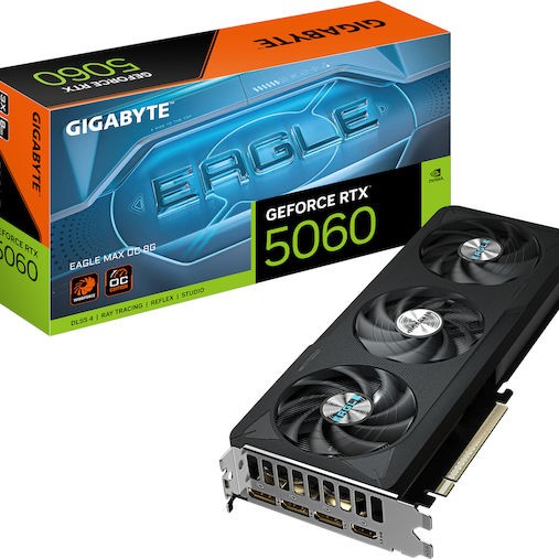Gigabyte GeForce RTX 5060 8GB GDDR7 Eagle MAX OC Κάρτα Γραφικών