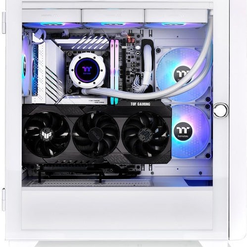 Thermaltake S250 TG ARGB Midi Tower Κουτί Υπολογιστή με Πλαϊνό Παράθυρο Λευκό