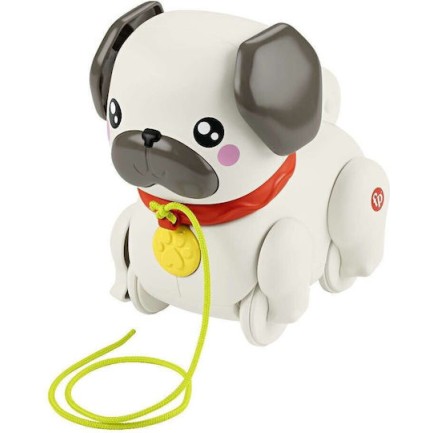 Fisher Price Συρόμενο Παιχνίδι Σκυλάκι Pug με Ήχους για 12+ Μηνών
