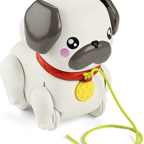 Fisher Price Συρόμενο Παιχνίδι Σκυλάκι Pug με Ήχους για 12+ Μηνών