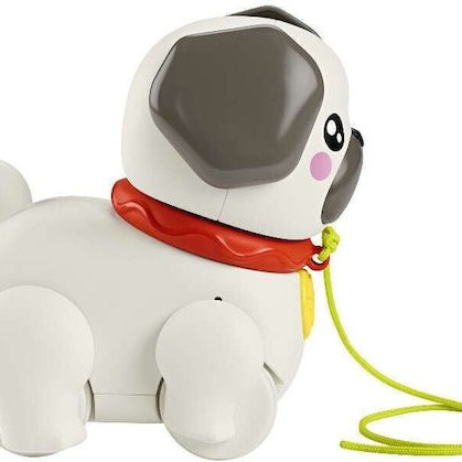 Fisher Price Συρόμενο Παιχνίδι Σκυλάκι Pug με Ήχους για 12+ Μηνών