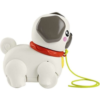 Fisher Price Συρόμενο Παιχνίδι Σκυλάκι Pug με Ήχους για 12+ Μηνών