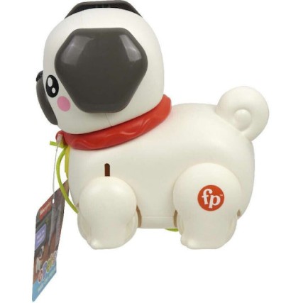 Fisher Price Συρόμενο Παιχνίδι Σκυλάκι Pug με Ήχους για 12+ Μηνών