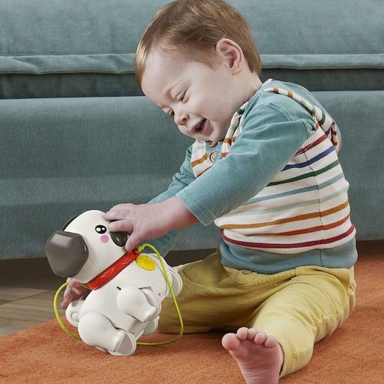 Fisher Price Συρόμενο Παιχνίδι Σκυλάκι Pug με Ήχους για 12+ Μηνών
