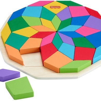 Ξύλινο Παιδικό Puzzle Μαντάλα για 3+ Ετών 41pcs Fisher Price