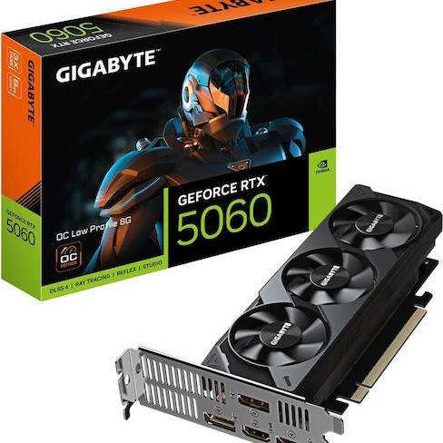 Gigabyte GeForce RTX 5060 8GB GDDR7 OC Low Profile 8G Κάρτα Γραφικών